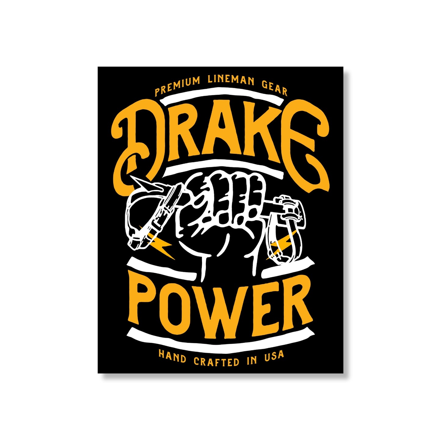 Drake Power - DP Fist & Hooks Sticker