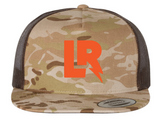 LR TAN CAMO TRUCKER HAT