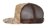 LR TAN CAMO TRUCKER HAT